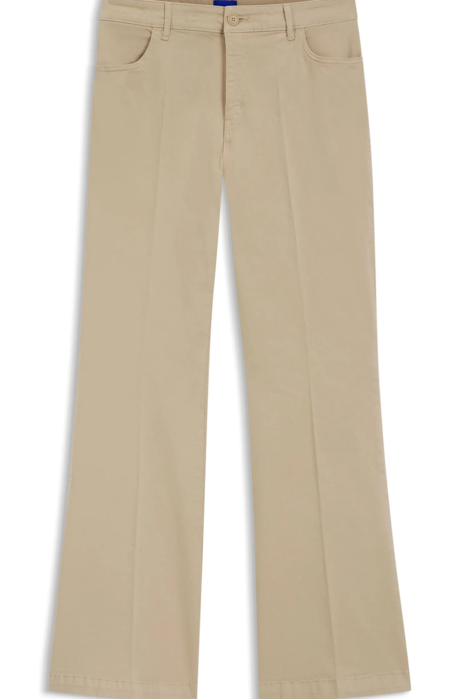 Slim-Fit Hose mit ausgestelltem Beinverlauf