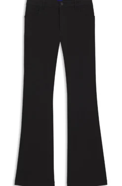 Slim-Fit Hose mit ausgestelltem Beinverlauf