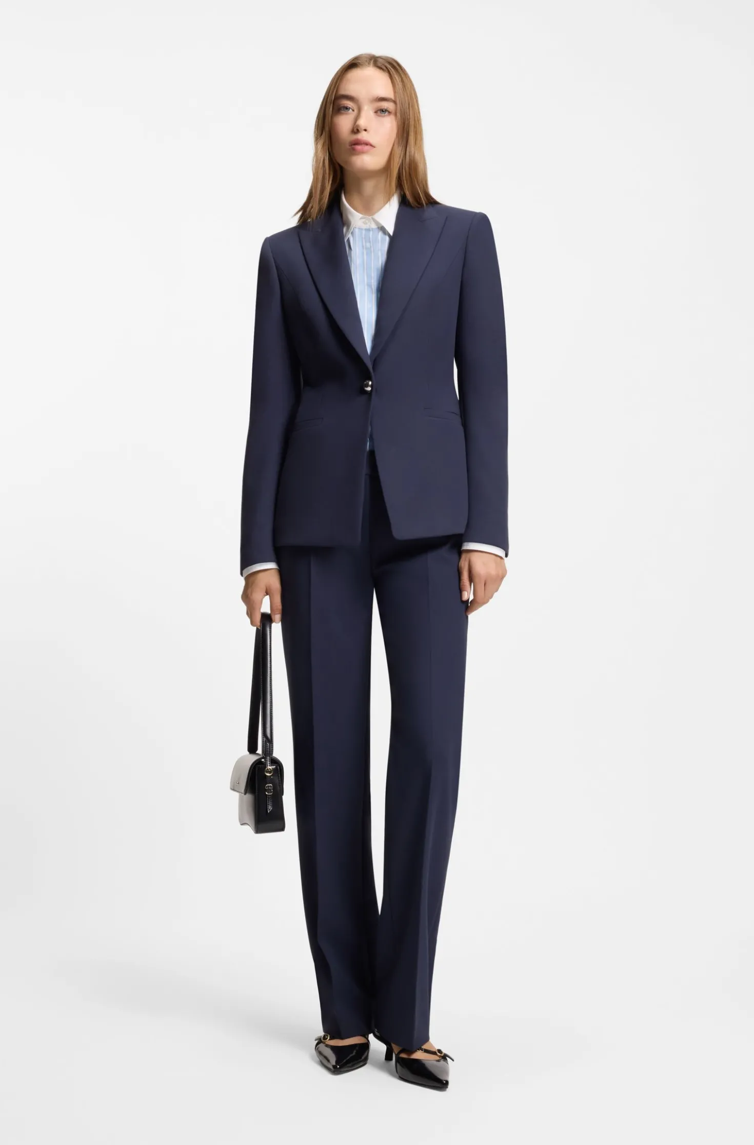 Slim-Fit Hose mit geradem Beinverlauf