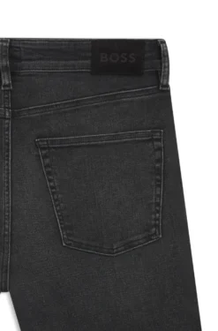 Slim-Fit Jeans aus schwarzem Performance-Denim