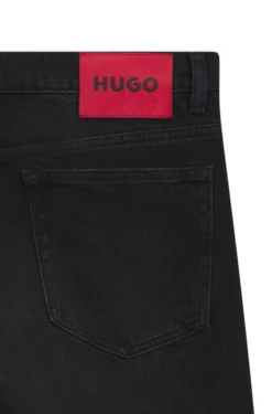 Slim-Fit Jeans aus schwarzem Stretch-Denim