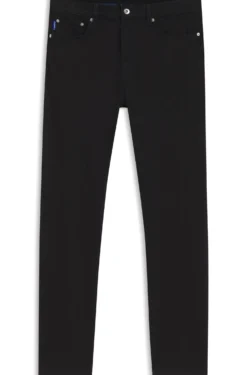Slim-Fit Jeans aus schwarzem Stretch-Denim