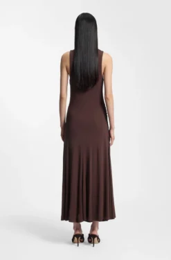 Slim-Fit Jersey-Kleid mit Raffungen