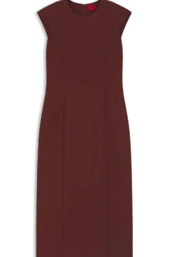 Slim-Fit Kleid mit Flügelärmeln