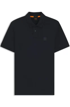 Slim-Fit Polohemd aus Stretch-Baumwolle mit Logo-Aufnäher