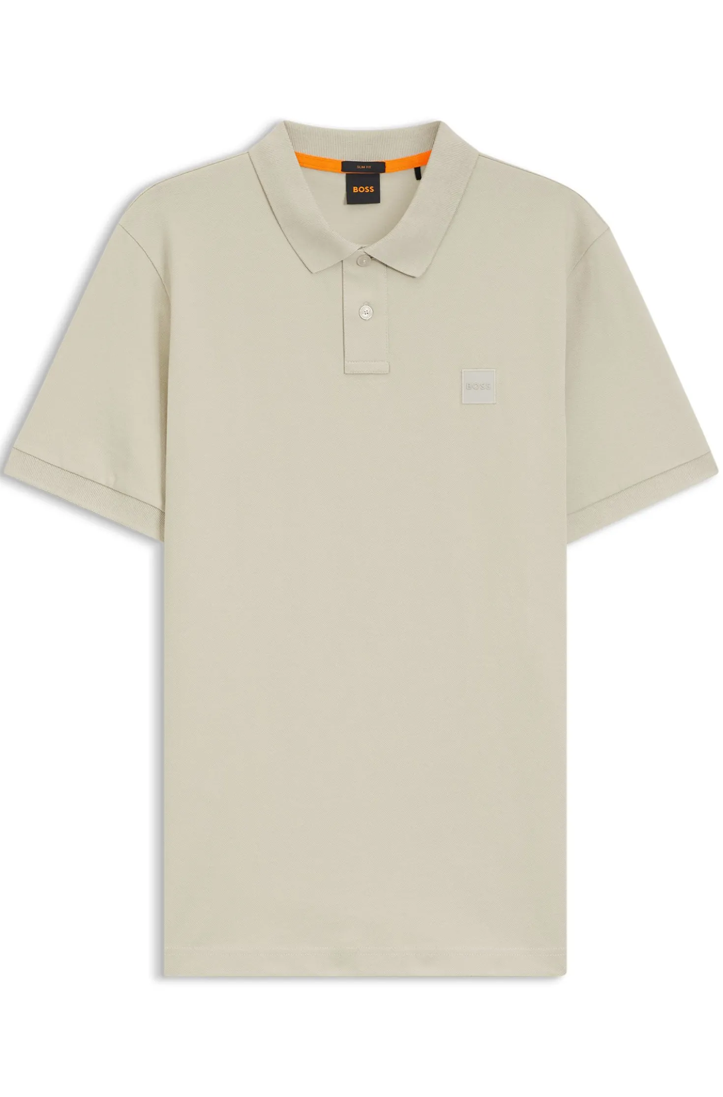 Slim-Fit Polohemd aus Stretch-Baumwolle mit Logo-Aufnäher