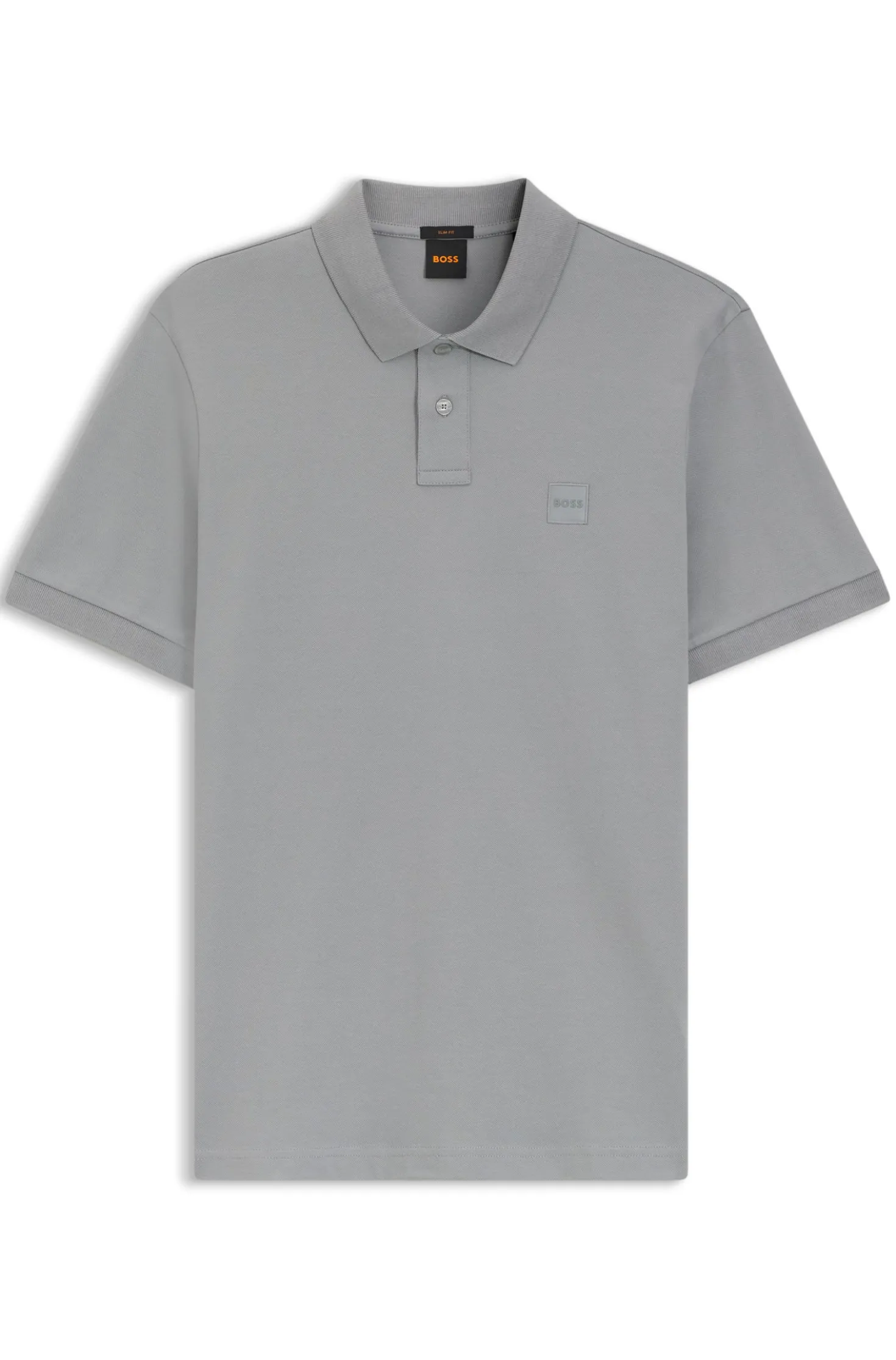 Slim-Fit Polohemd aus Stretch-Baumwolle mit Logo-Aufnäher