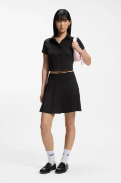 Slim-Fit Poloshirt aus elastischer Baumwolle