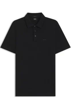 Slim-Fit Poloshirt aus Interlock-Baumwolle