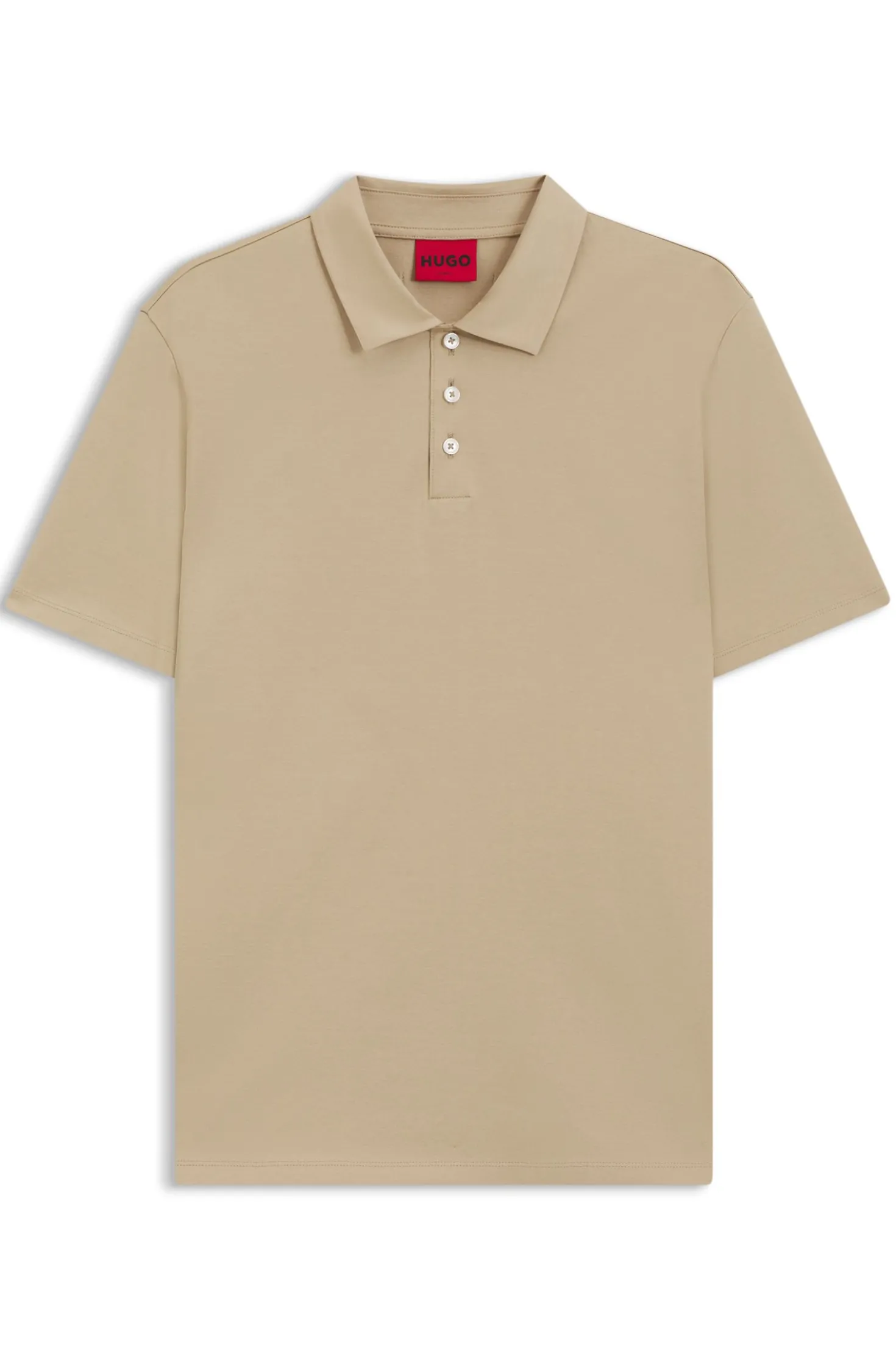 Slim-Fit Poloshirt aus merzerisierter Baumwolle