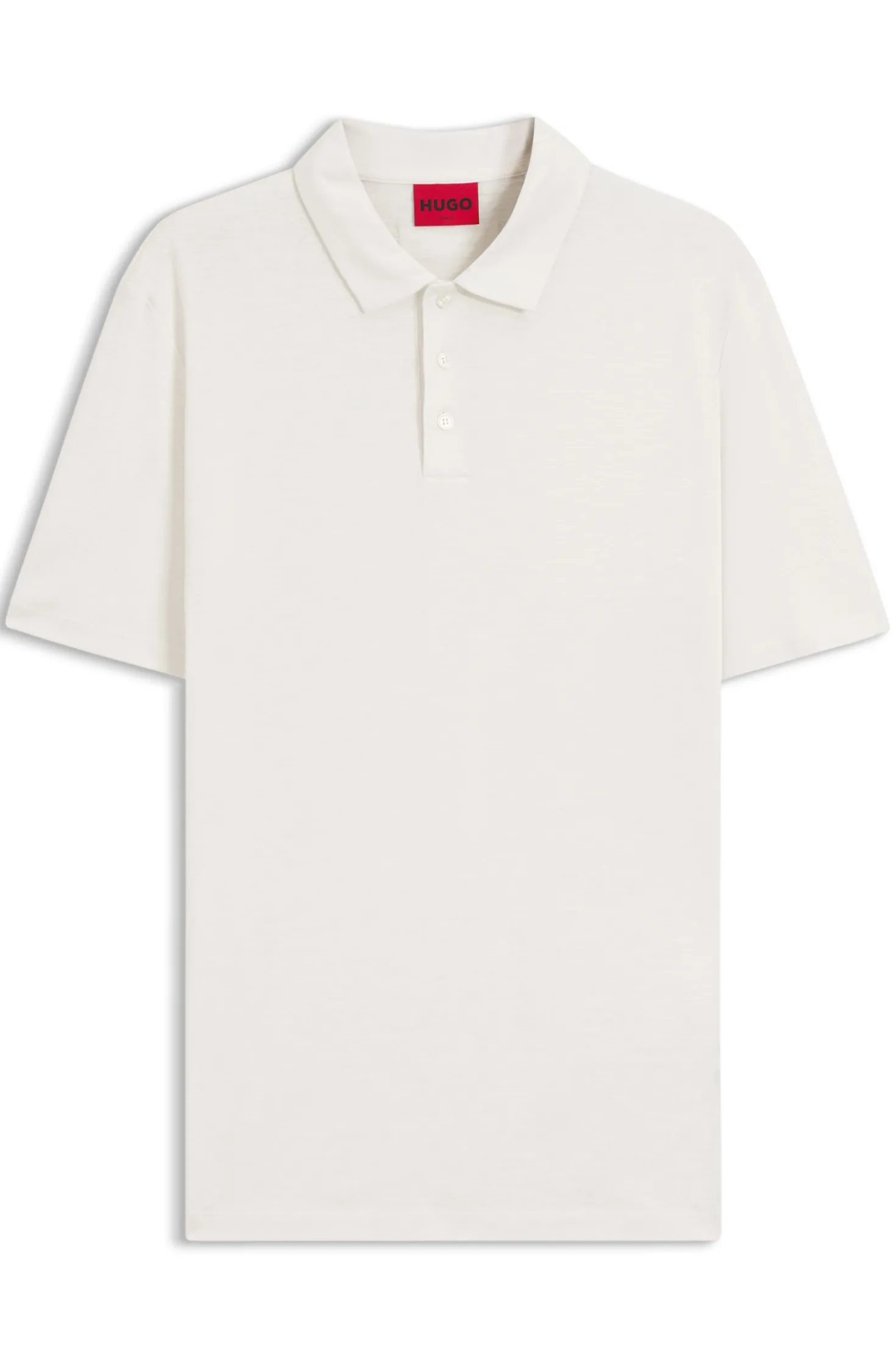 Slim-Fit Poloshirt aus Slub-Interlock