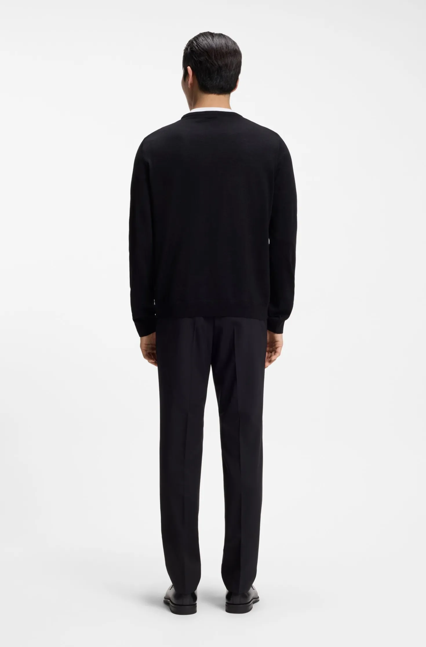 Slim-Fit Pullover aus Merinowolle