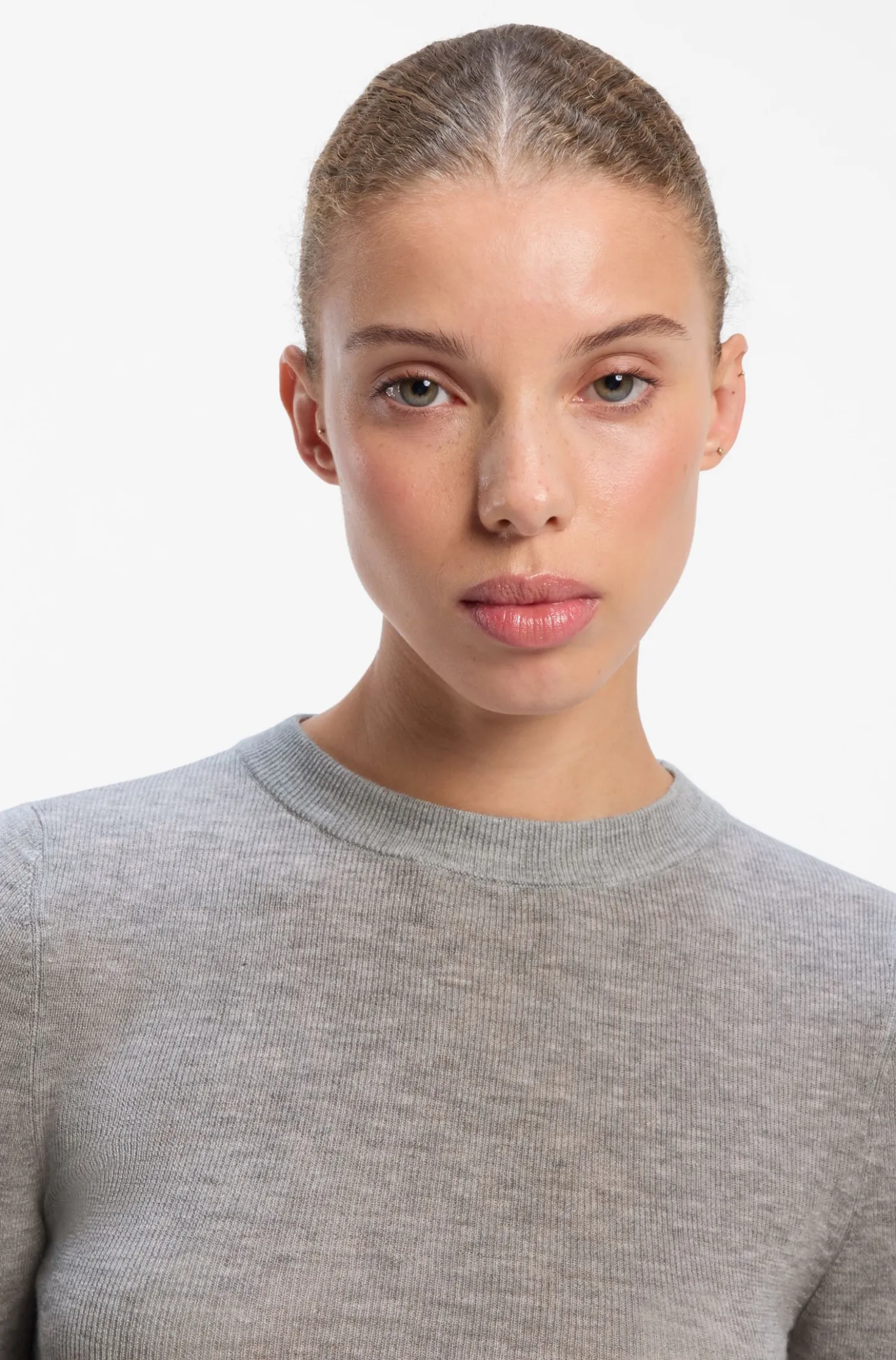 Slim-Fit Pullover aus Woll-Mix mit Kaschmir