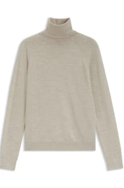 Slim-Fit Rollkragenpullover aus extrafeiner Merinowolle