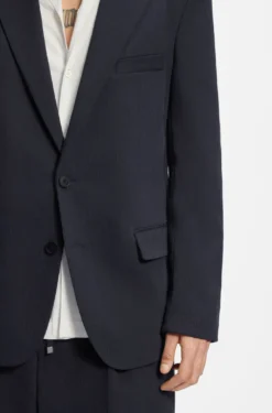 Slim-Fit Sakko aus funktionalem Stretch-Seersucker