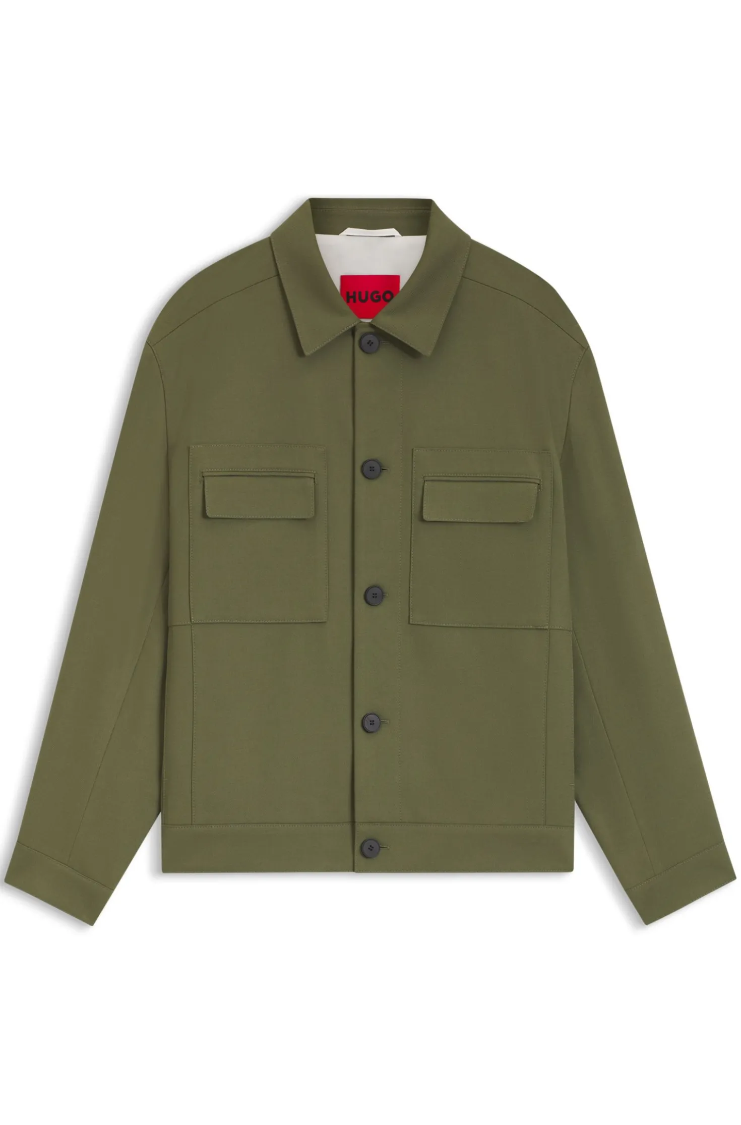 Slim-Fit Sakko aus knitterfreiem Twill