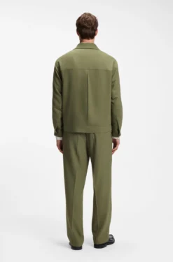 Slim-Fit Sakko aus knitterfreiem Twill
