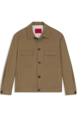 Slim-Fit Sakko aus knitterfreiem Twill