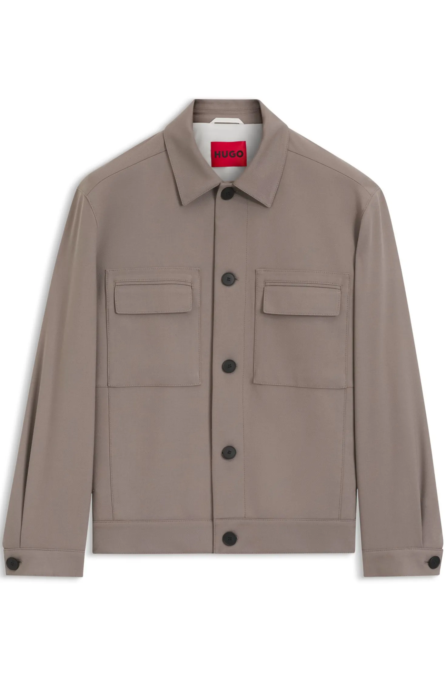 Slim-Fit Sakko aus knitterfreiem Twill