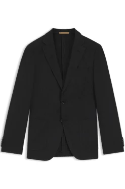 Slim-Fit Sakko aus Schurwoll-Mix mit Seide