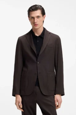 Slim-Fit Sakko aus waschbarem Tech-Leinen