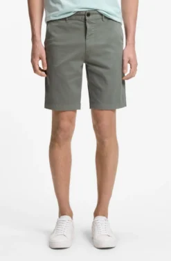 Slim-Fit Shorts aus elastischem Baumwoll-Twill
