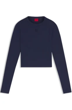Slim-Fit Top aus Jersey mit gesticktem Stack-Logo