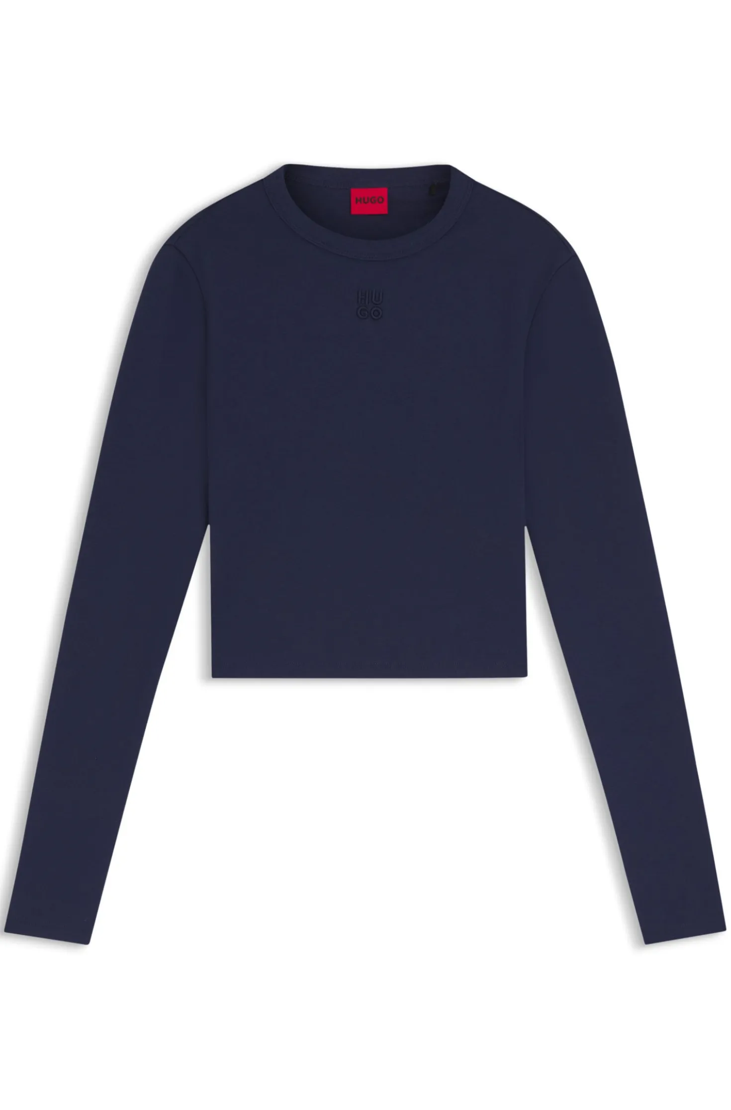Slim-Fit Top aus Jersey mit gesticktem Stack-Logo