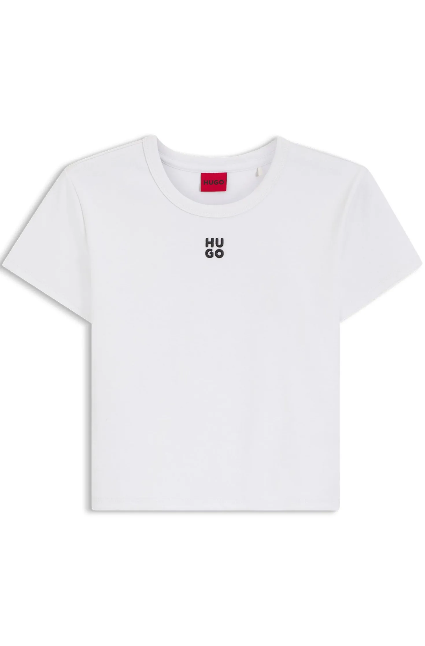 Slim-Fit T-Shirt aus Baumwoll-Mix mit Logo-Stickerei