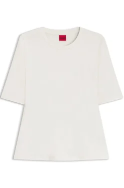 Slim-Fit T-Shirt aus elastischem Baumwoll-Modal-Mix