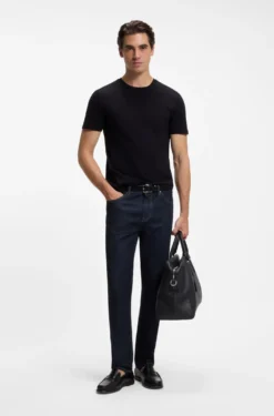 Slim-Fit T-Shirt aus merzerisierter Baumwolle