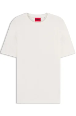 Slim-Fit T-Shirt aus strukturiertem Interlock