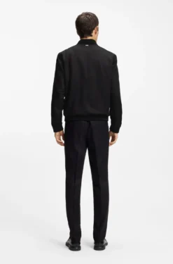 Slim-Fit Twill-Jacke mit Reißverschluss