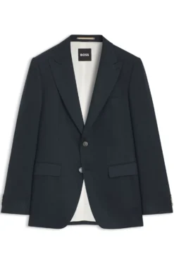 Slim-Fit Twill-Sakko aus Leinen