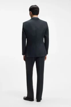 Slim-Fit Twill-Sakko aus Leinen