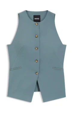 Slim-Fit Weste aus Schurwolle