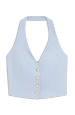 Slim-Fit Weste mit Neckholder