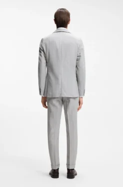 Slim-Fit Zweiteiler aus Baumwolle und Schurwolle