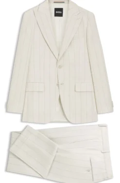 Slim-Fit Zweiteiler aus Baumwolle und Schurwolle