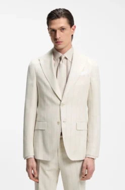 Slim-Fit Zweiteiler aus Baumwolle und Schurwolle