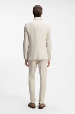 Slim-Fit Zweiteiler aus Baumwolle und Schurwolle