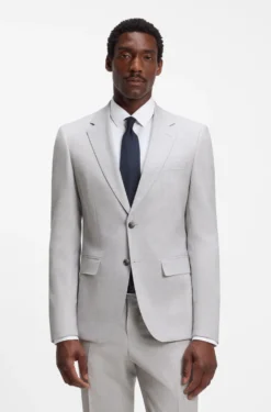 Slim-Fit Zweiteiler aus Schurwolle