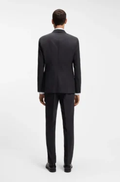 Slim-Fit Zweiteiler aus Stretch-Wolle