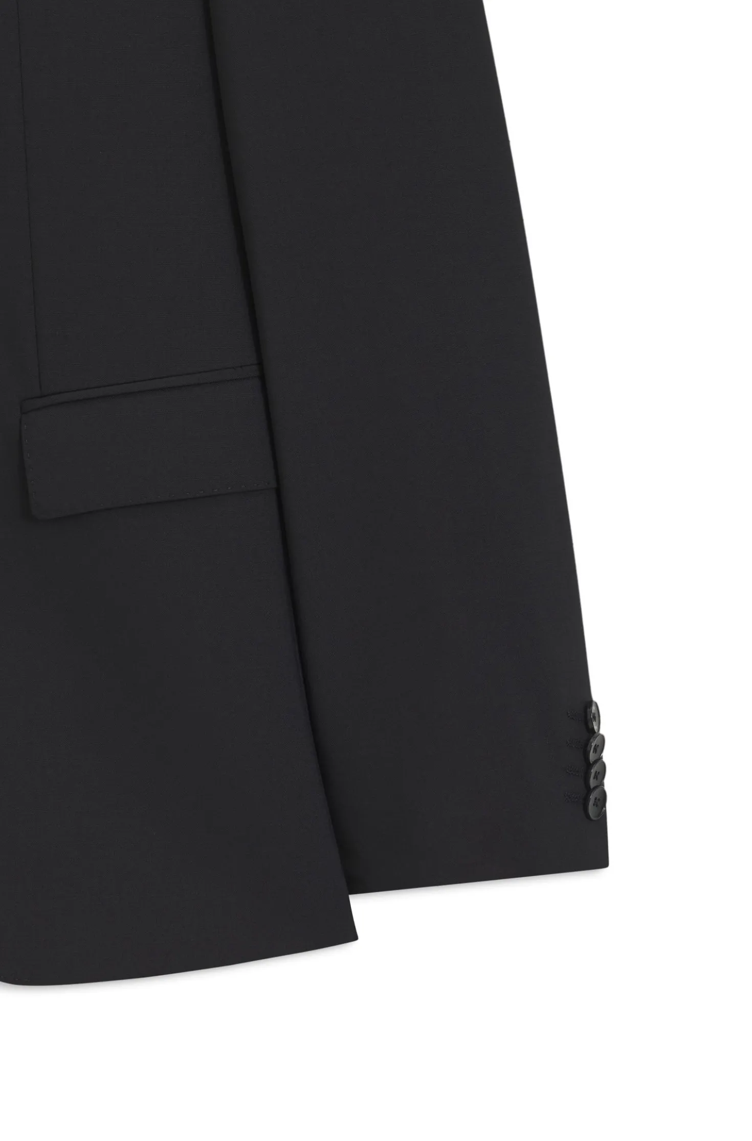 Slim-Fit Zweiteiler aus Stretch-Wolle