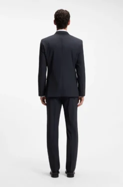 Slim-Fit Zweiteiler aus Stretch-Wolle