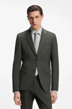 Slim-Fit Zweiteiler aus Stretch-Schurwolle
