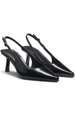 Slingbacks aus Brush-Off-Leder