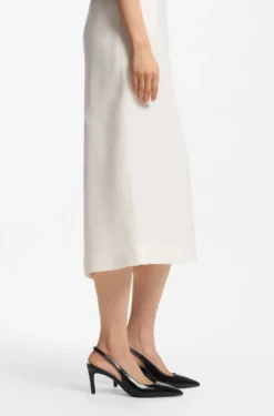 Slingbacks aus Lackleder