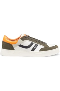 Sneakers aus Kunstleder im Colour-Block-Design