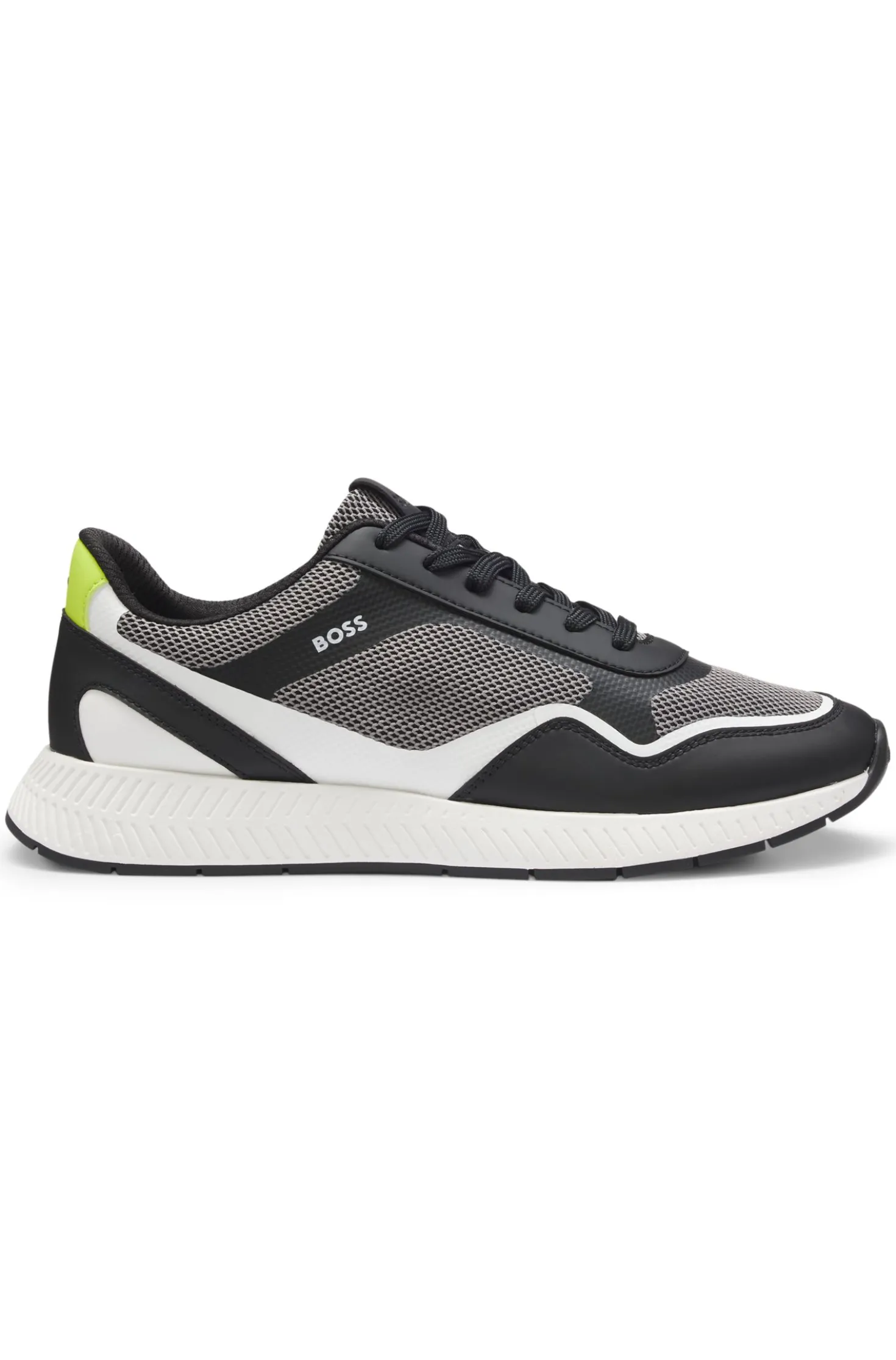 Sneakers aus Mesh mit gerippter Sohle